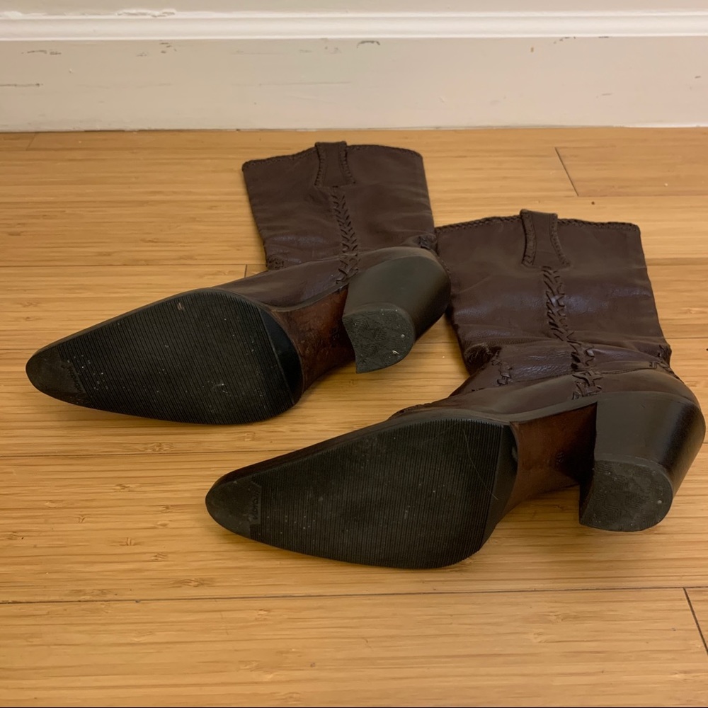 Sartore embroidered brown leather boots - Picture 7 of 8
